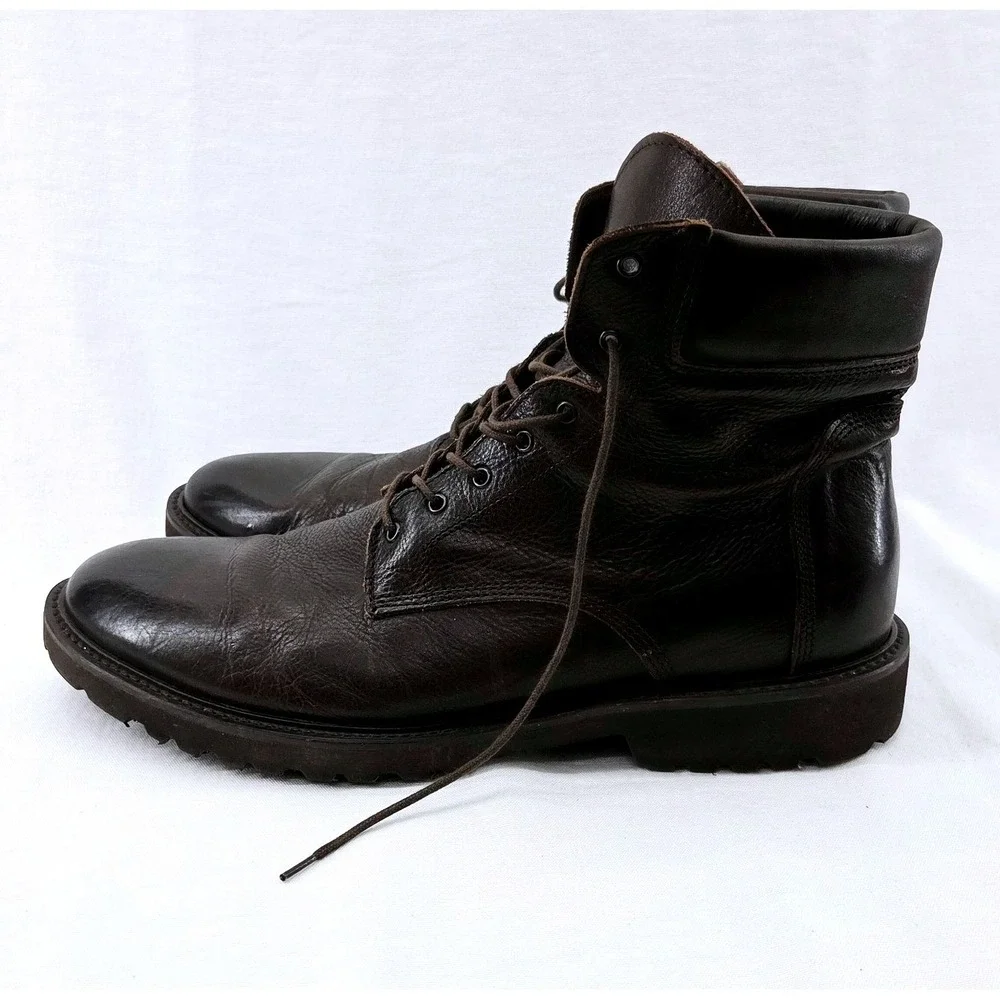 To‎ Boot New York Brown Lace Up Boots - Size 10